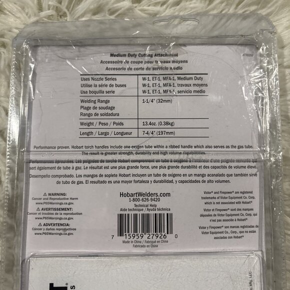 Hobart 770200 Medium Duty Cutting Torch Attachment - NEW! - Picture 4 of 10